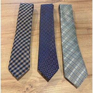 Lot of 3 Joseph Abboud Mens Neckties 100% Silk Tie Work Holiday Events NWT